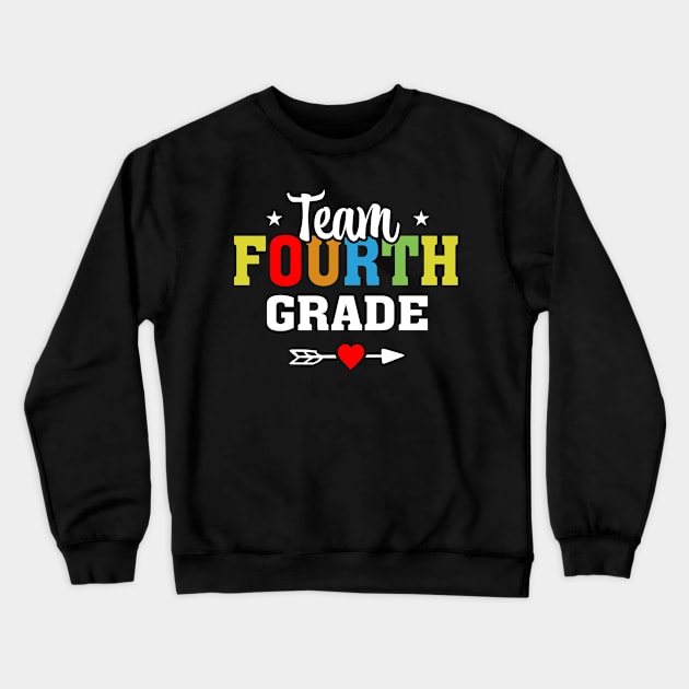 Team Fourth Grade Crewneck Sweatshirt by busines_night